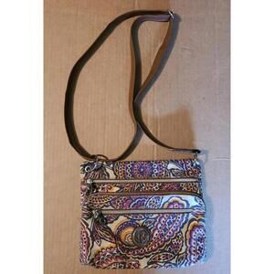 Relic Crossbody Purse Paisley Multi Compartment Adjustable Strap